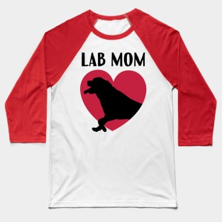 Lab Mom Labrador Heart Valentines Gift Baseball T-Shirt